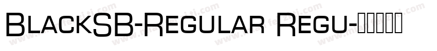 BlackSB-Regular Regu字体转换